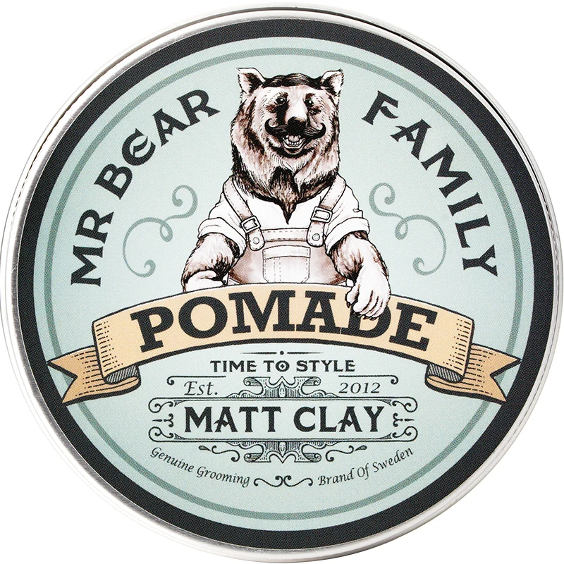 Mr Bear Family Pomade Matt Clay 100 ml - Stylingprodukter för män