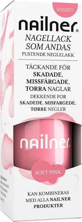 Nailner Nagellack som andas 8 ml Soft Pink - Nagelsvamp