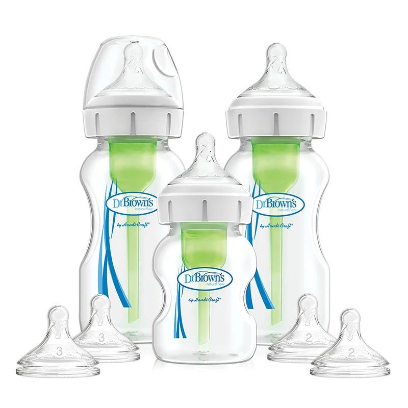 Dr Brown's Options+ Nappflaska Bred Hals Startset - Dr Brown's nappflaskor