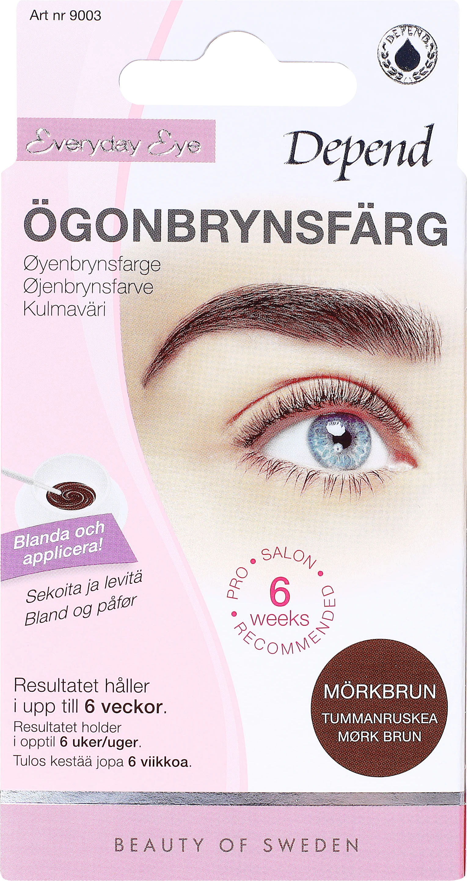 Depend Ögonbrynsfärg Mörkbrun - Ögonbrynsfärgning