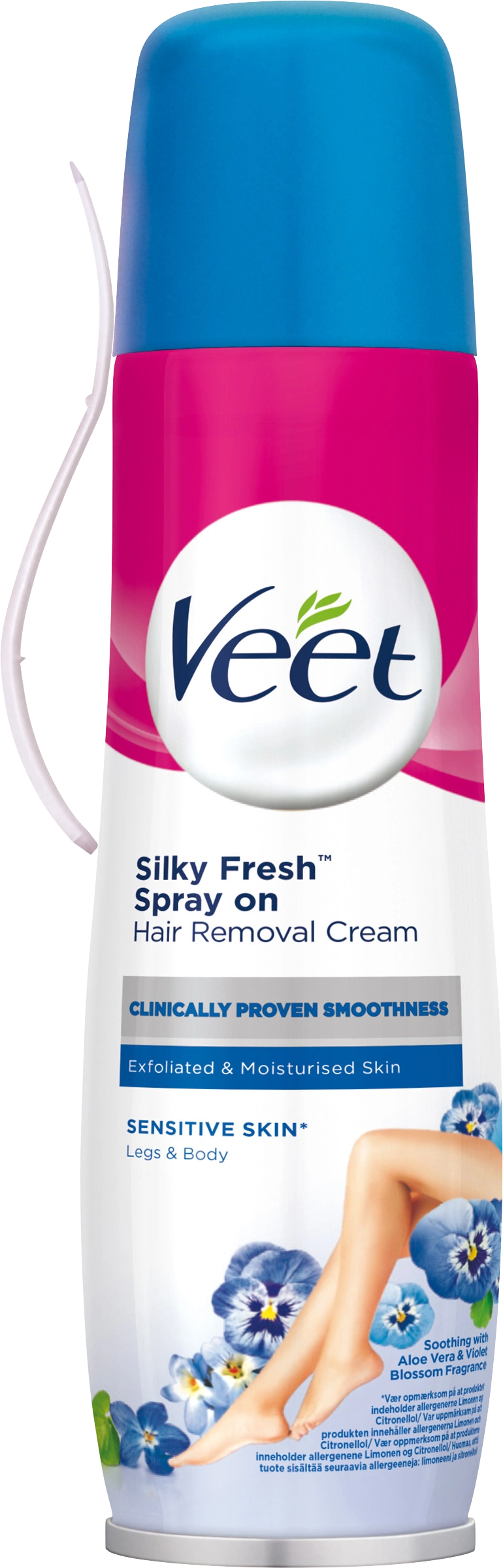 Veet Spray On Hårborttagningskräm Känslig Hud 150 ml - Hårborttagningskräm
