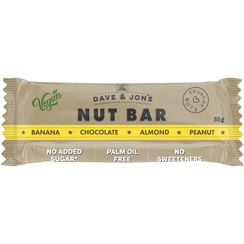 Dave & Jon's Nötbar Banan/Choklad 35 g - Bars