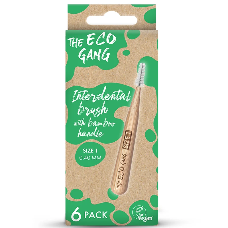 The Eco Gang Bamboo Interdental Brush Size 1 0,4 mm 6 st - Mellanrumsborstar