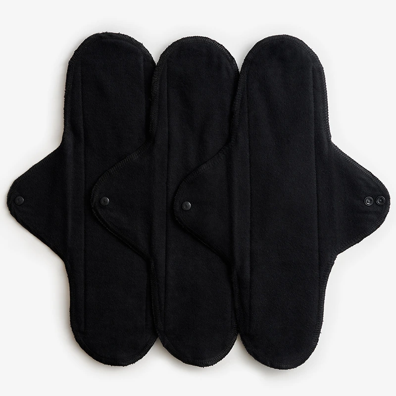 ImseVimse Sanitary Pads Classic Night Black 3-pack - Nattbindor