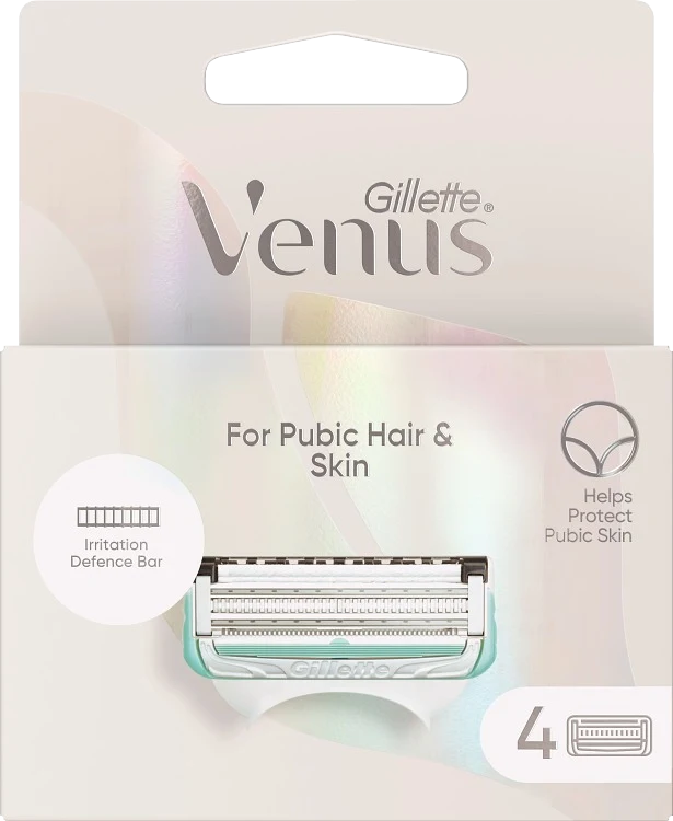 Venus Satin Care Rakblad för Intimområdet 4 st - Rakblad