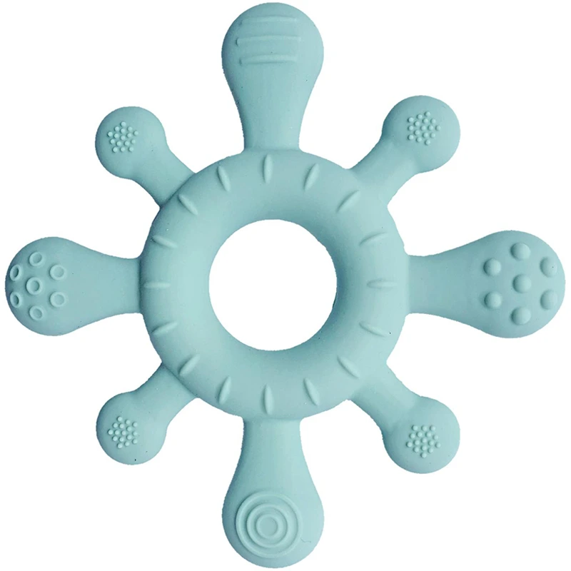 Summerville Organic Bitleksak Korall Ice Blue - Bitringar & Bitleksaker