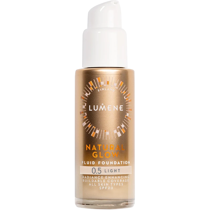 Lumene Natural Glow Fluid Foundation SPF20 30 ml 0.5 Light - Flytande foundation