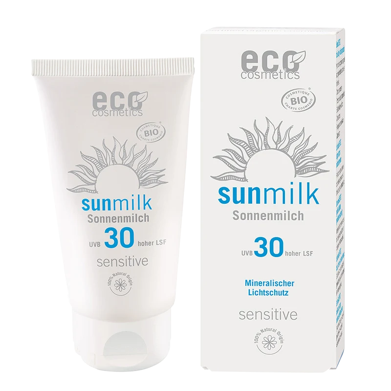 Eco Cosmetics Sun Milk SPF30 Sensitive 75 ml - Solskydd ansikte