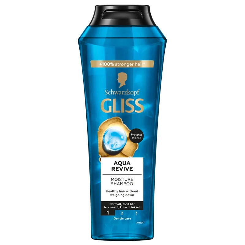 Schwarzkopf Gliss Aqua Revive Moisture Shampoo for Dry Hair to Normal Hair 250 ml - Återfuktande schampo