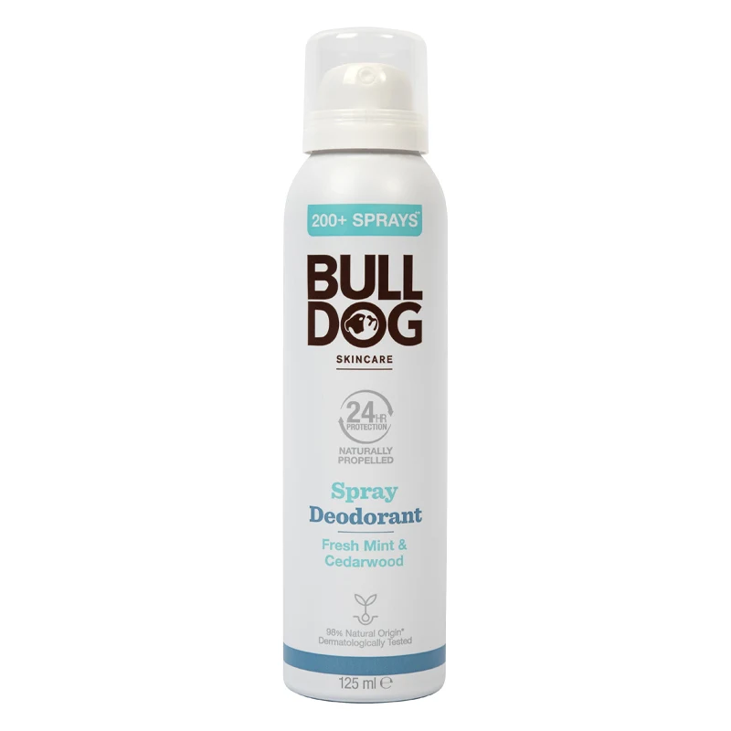 Bulldog Fresh Mint & Cedarwood Spray Deodorant 125 ml - Deodorant & antiperspirant för män