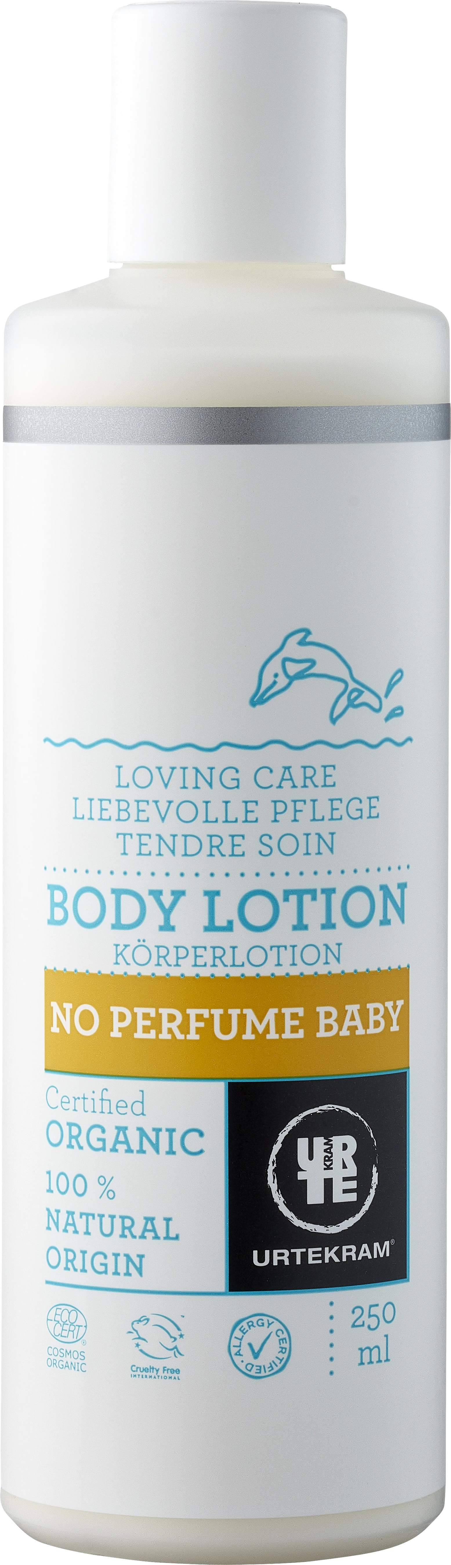 Urtekram No Perfume Baby Kroppslotion 250 ml - Hudkräm för barn