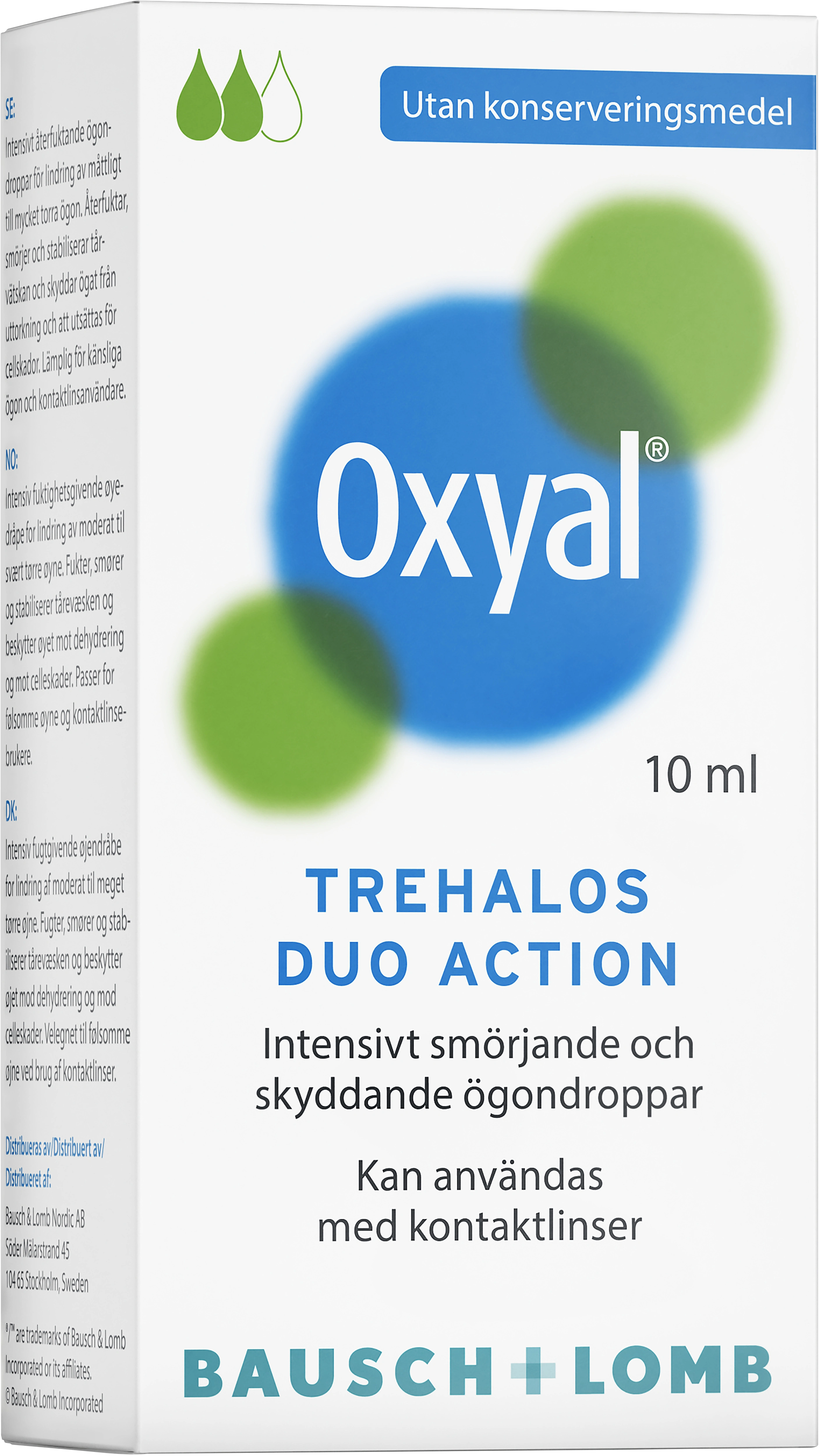 Oxyal Trehalos Duo Action Ögondroppar 10ml - Ögondroppar