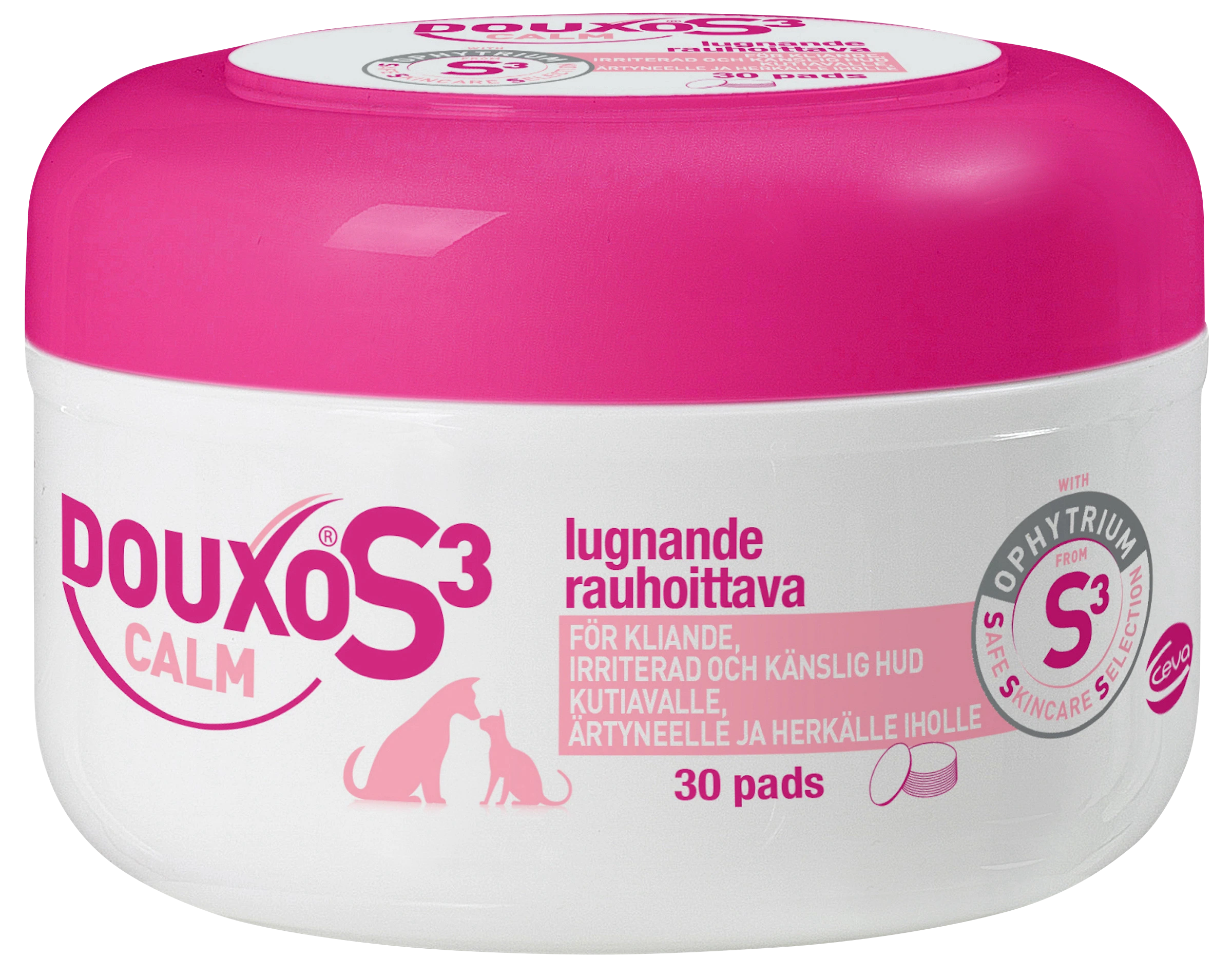 Douxo S3 Calm Pads Rengöringspads 30st - Hudvård för hund