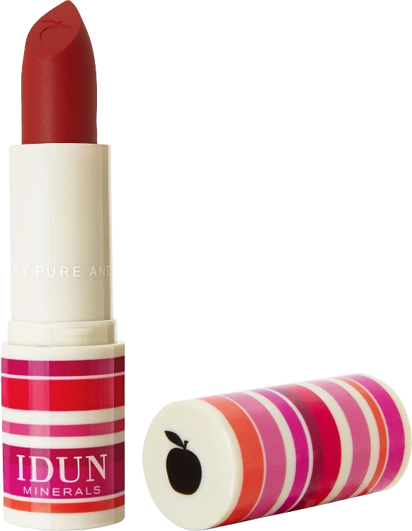 IDUN Minerals Matte Lipstick 4 g Jordgubb - Läppstift