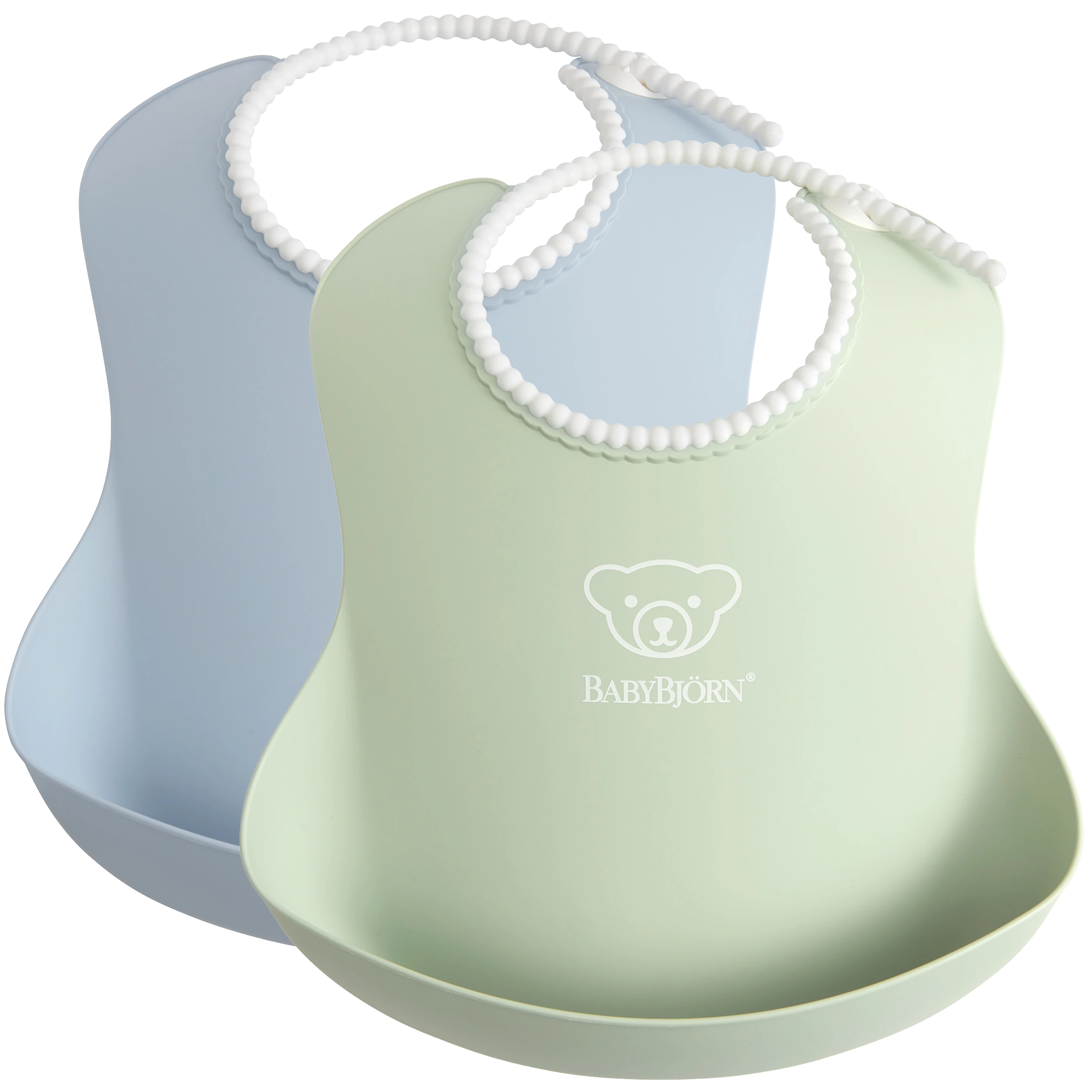 BabyBjörn Haklapp Blekgrön/Blekblå 2-pack - Haklappar