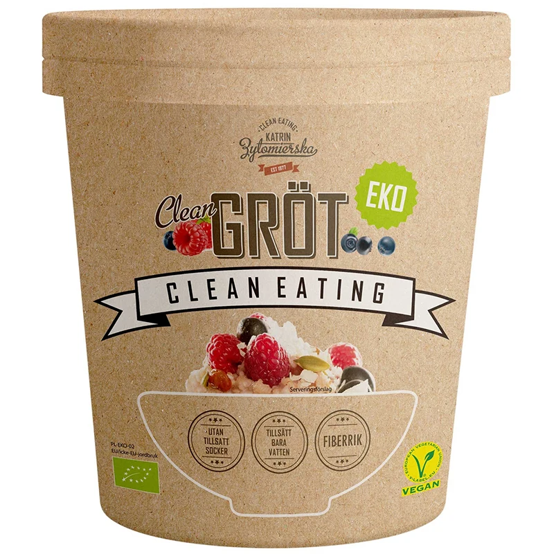 Clean Eating Clean Gröt Cup 60 g - Müsli, flingor & gryn