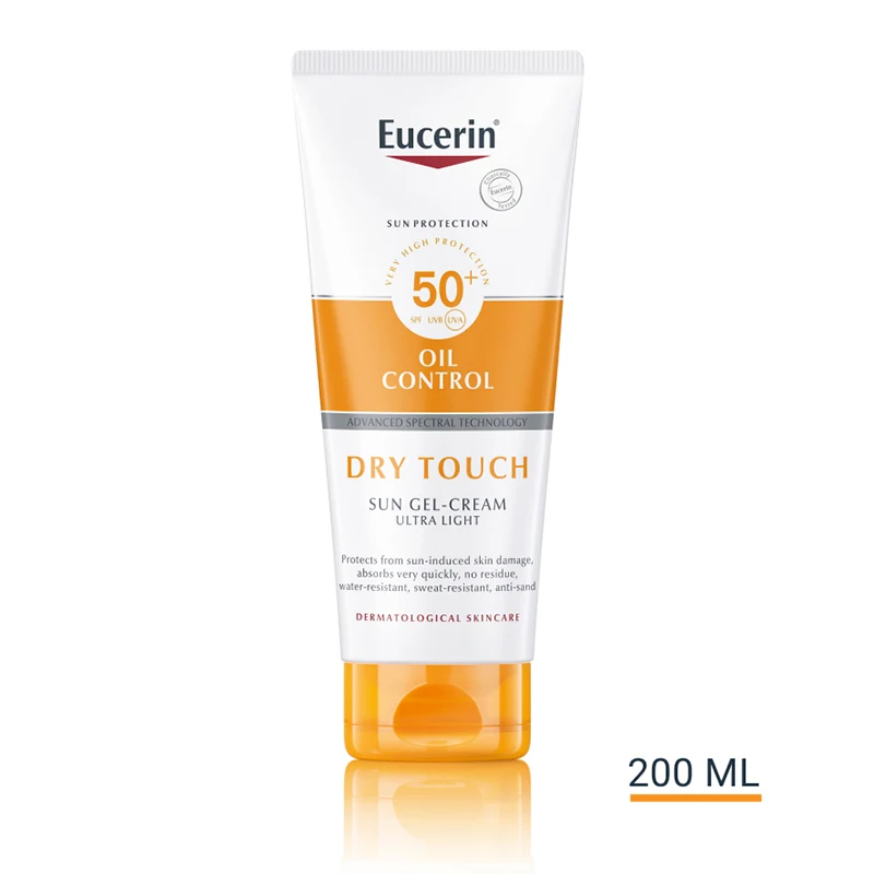 Eucerin Sun Dry Touch Gel-Cream SPF50+ 200ml - Solskydd kropp