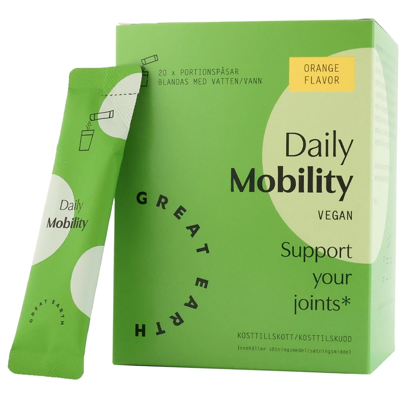 Great Earth Daily Mobility Apelsin 20 portionspåsar - Kosttillskott