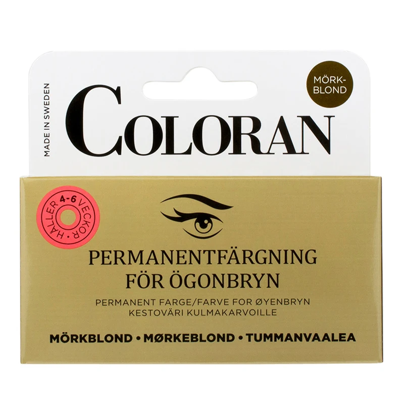 Coloran Ögonbrynsfärg Mörkblond 8 ml + 7 g - Ögonbrynsfärgning