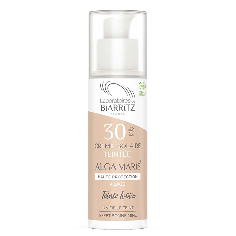 Laboratoires de Biarritz Alga Maris Tinted Face Sunscreen SPF30 50 ml Ivory - Solskydd ansikte