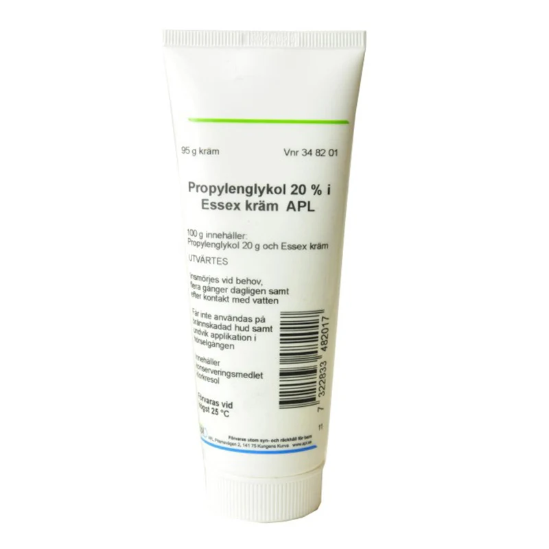 Propylenglykol i Essex kräm APL 20% 95 g - Torr hud