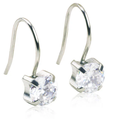 Blomdahl Örhängen Tiffany Pendant CZ White - Örhängen