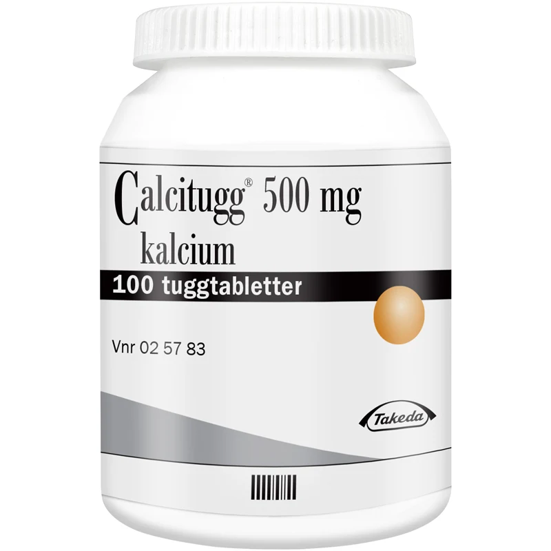 Calcitugg tuggtablett 500 mg 100 st - Kosttillskott & vitaminer