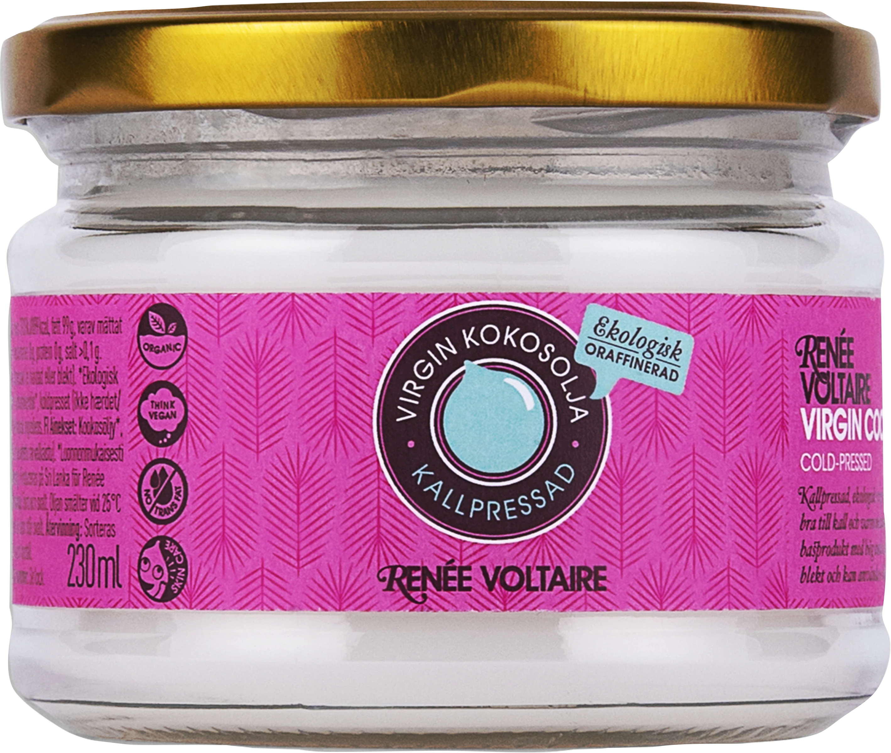 Virgin Kokosolja Kallpressad EKO 230 ml