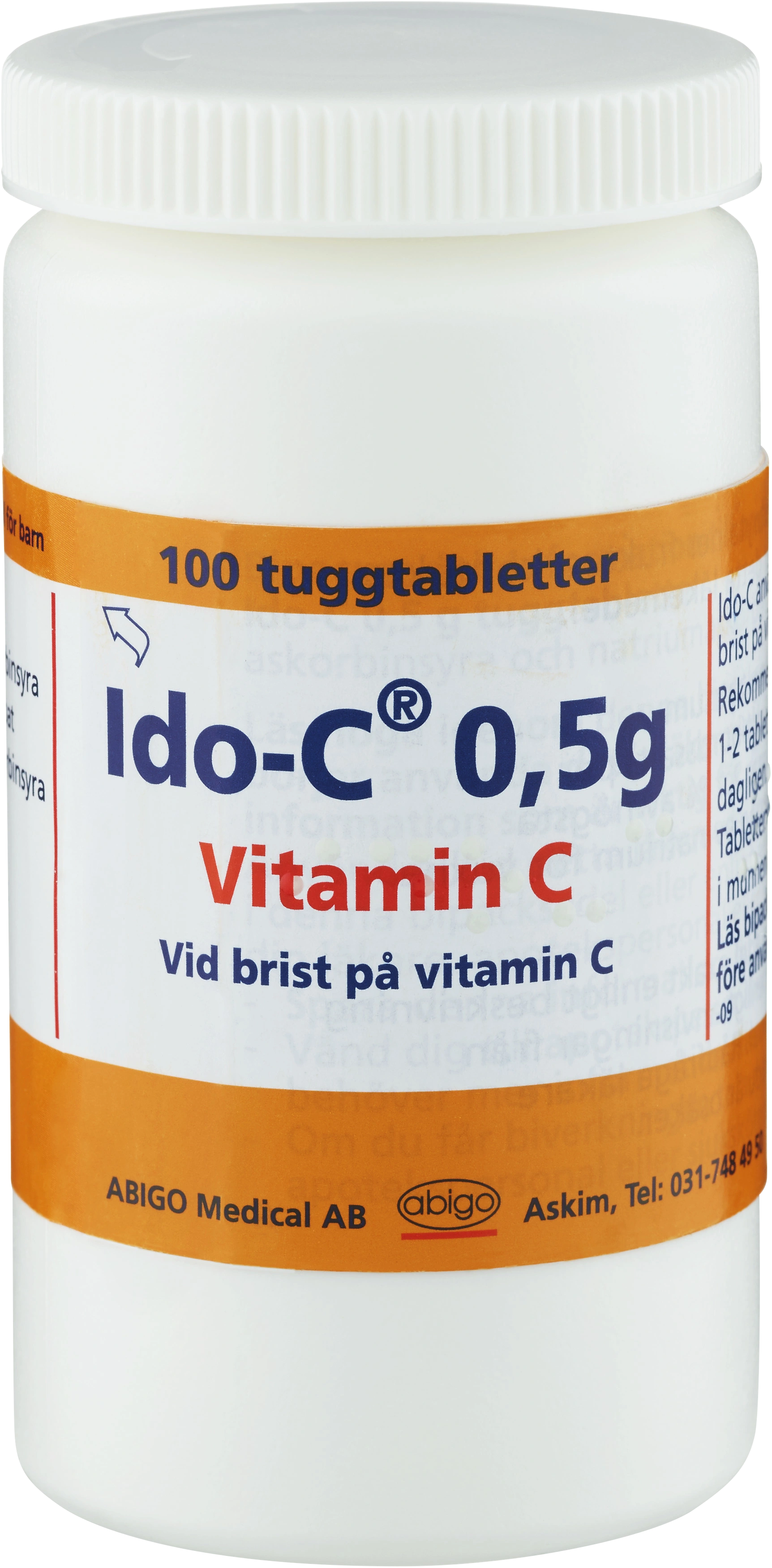 Ido-C tuggtablett 0,5 g 100 st - C-vitamin