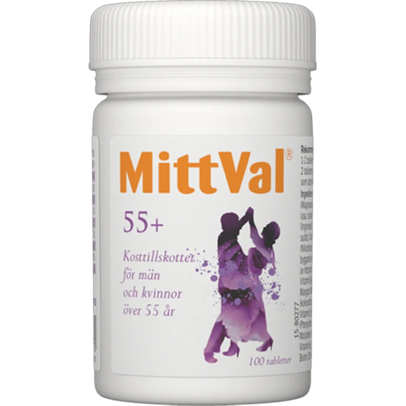 MittVal 55+ Tablett 100 st - Multivitamin