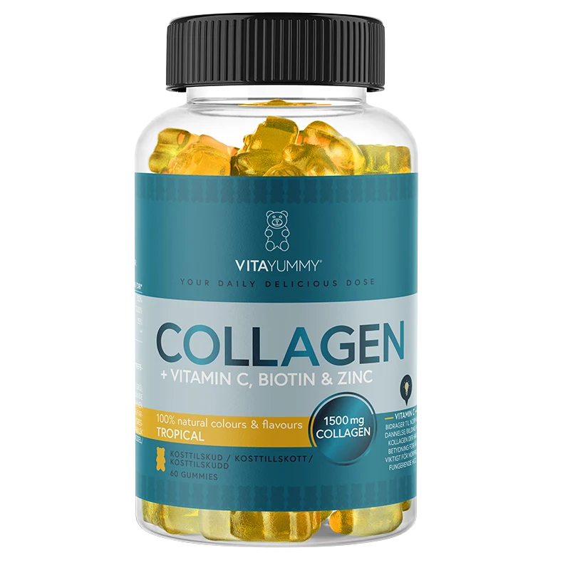 VitaYummy Collagen Tropical 60 st - C-vitamin