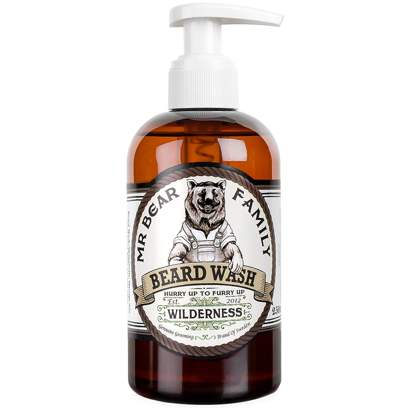 Mr Bear Family Beard Wash Wilderness 250 ml - Skäggvård