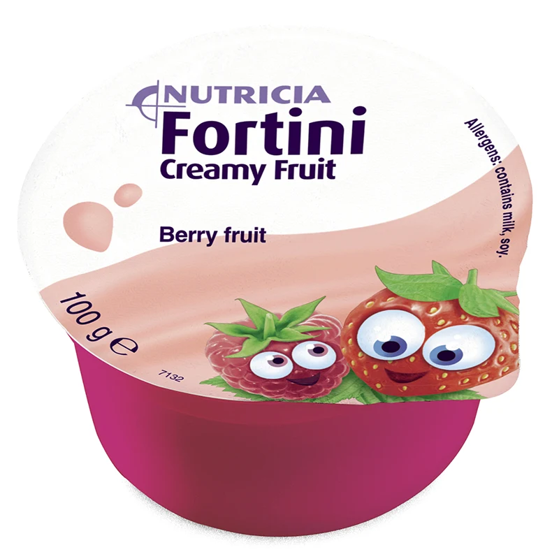Fortini Creamy Fruit bär och frukt 4 x 100 g - Specialkost för barn