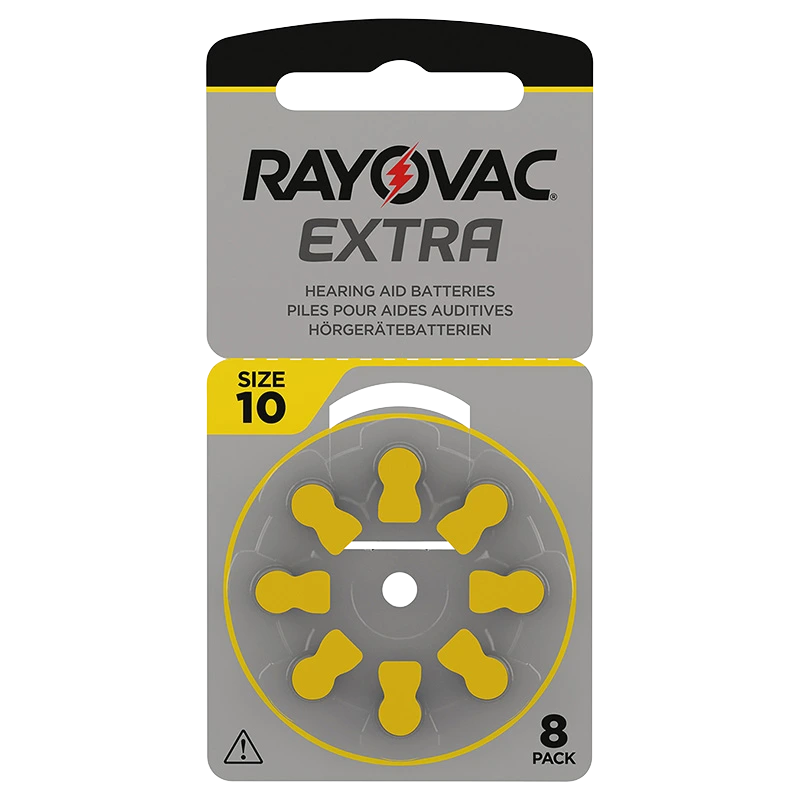 Rayovac Extra Hörapparatsbatterier 10 Gul 8st - Batterier till hörapparat