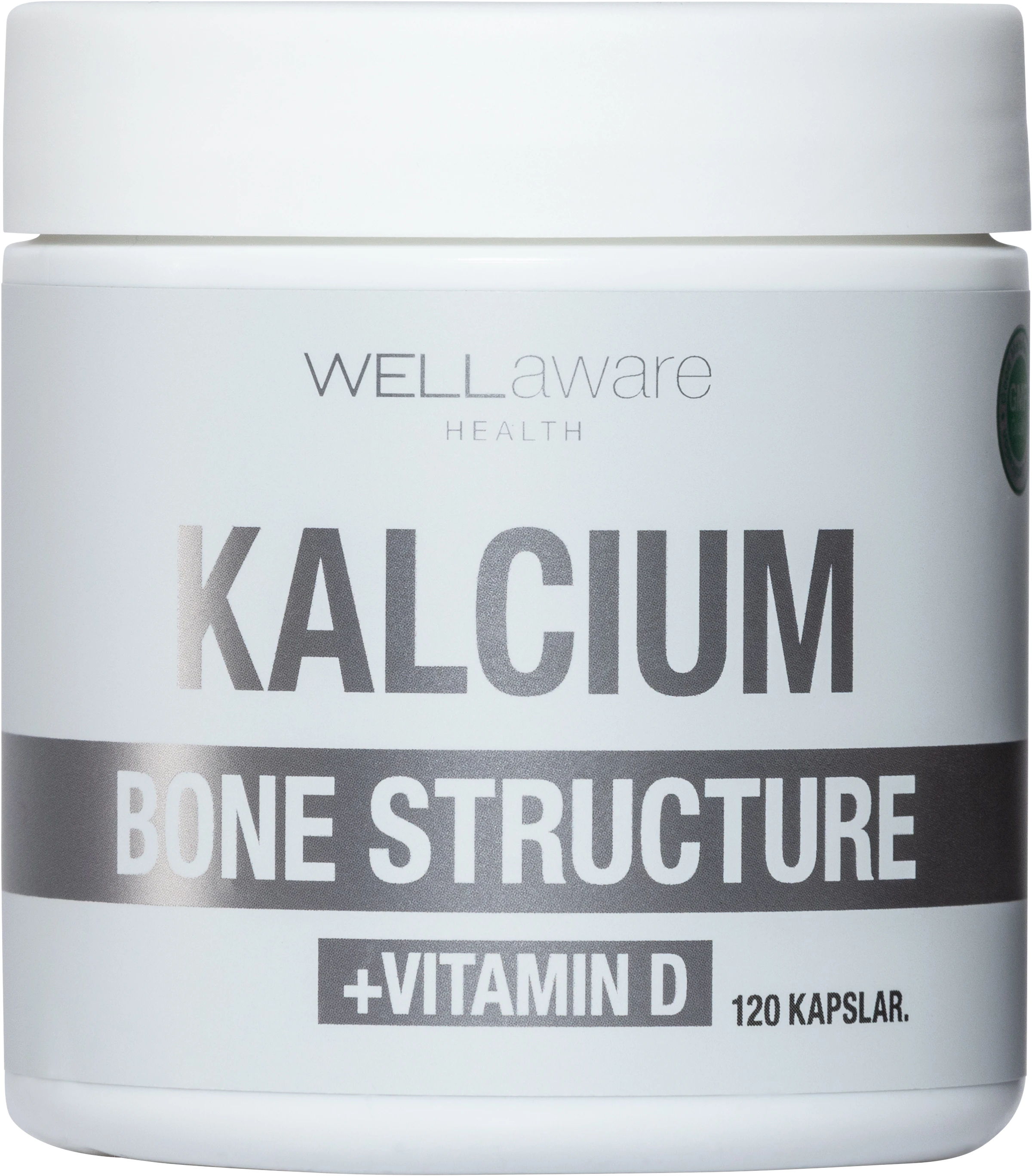 WellAware Health Kalcium + Vitamin D 120 kapslar - Kalcium