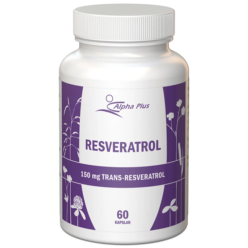 Alpha Plus Resveratrol 60 kapslar - Kosttillskott