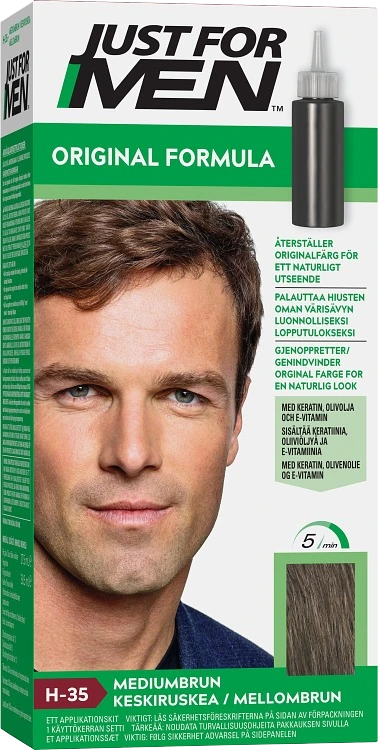 Just For Men Original Formula Hair Hårfärg Medium Brown - Hårfärg för män
