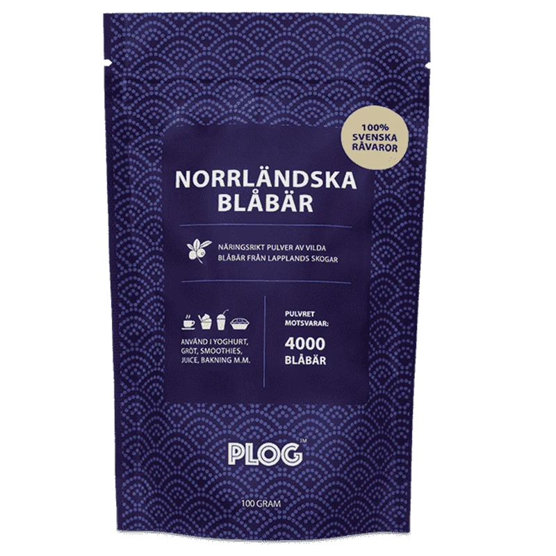 PLOG Norrländska Blåbär 100 g - Smaksättning & sötning