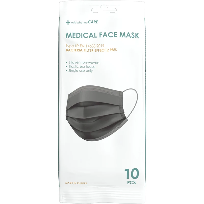 Add Pharma Care Typ IIR Munskydd 10-pack Svart - Munskydd