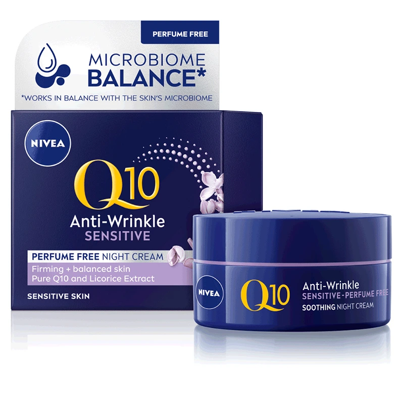 NIVEA Q10 Sensitive Night Cream 50ml - Ansiktskräm - nattkräm