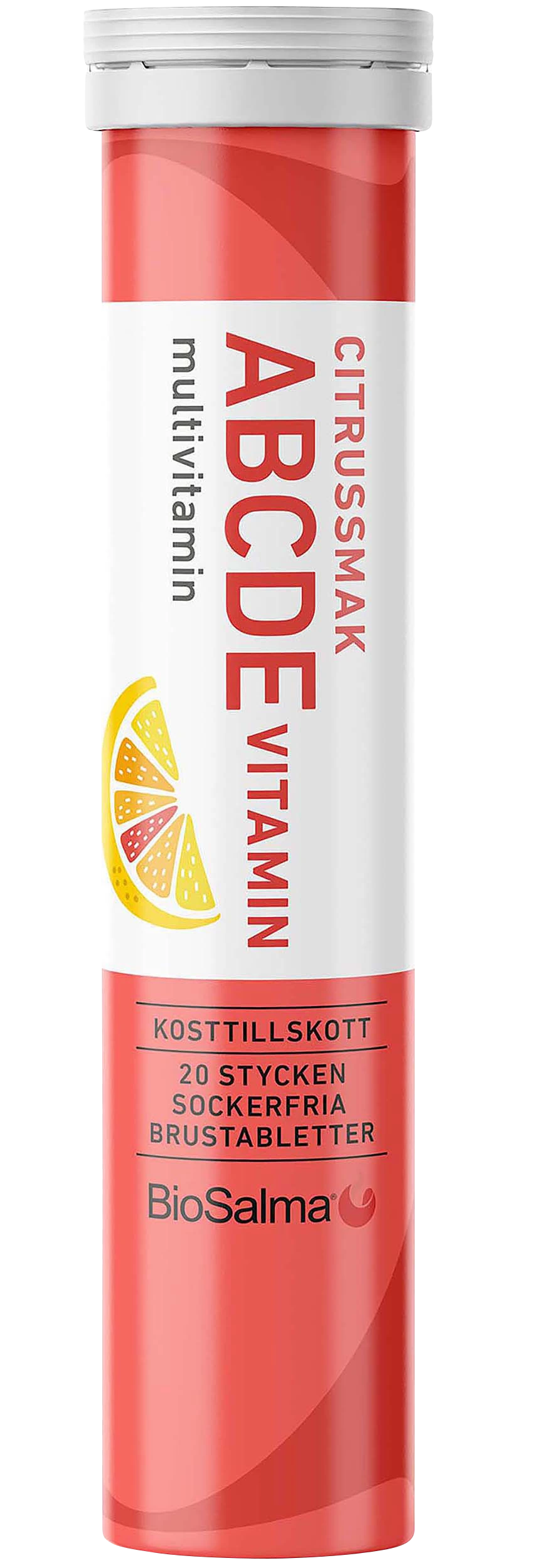 BioSalma ABCDE-multivitamin Citrus 20 brustabletter - Multivitamin