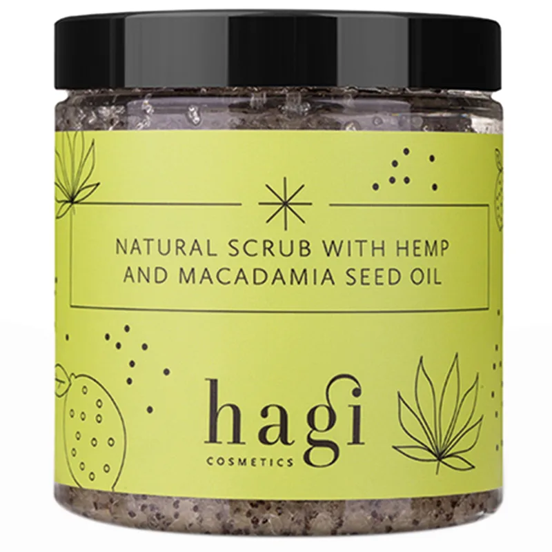 Hagi Natural Scrub with Hemp and Macadamia Seed Oil 280 g - Peeling & skrubb