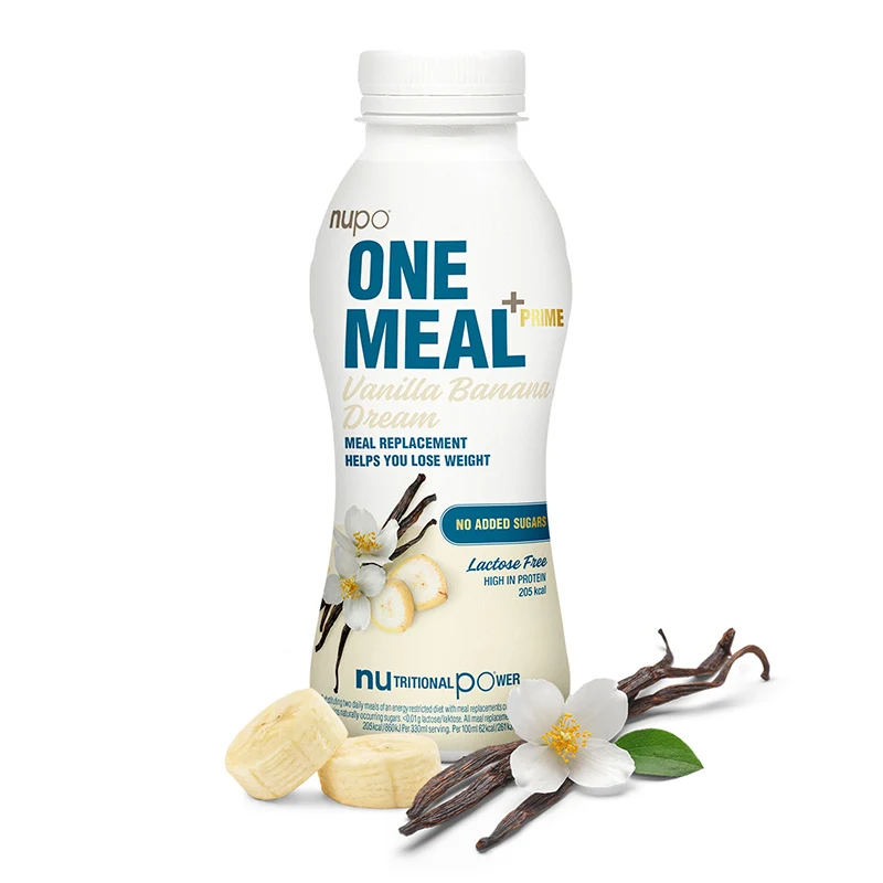 Nupo One Meal +Prime Vanilla Banana Laktosfri 330ml - Måltidsersättning