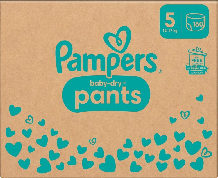Pampers Baby-Dry stl 5 12-17 kg 160 st - Blöjor