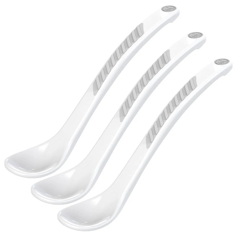 Twistshake 3x Matsked 6+m Vit - Barntallrik & barnbestick