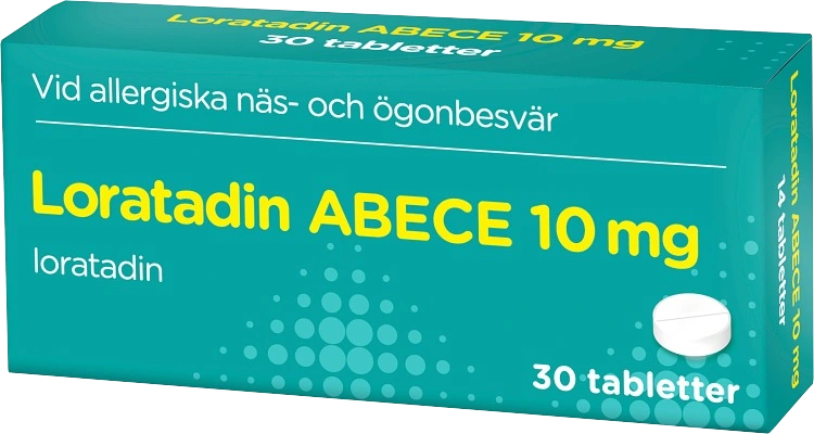 Loratadin ABECE Tablett 10 mg 30 st - Allergitabletter mot pollenallergi