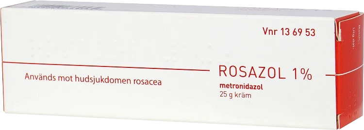 Rosazol kräm 1% 25 g - Rosacea & rodnad