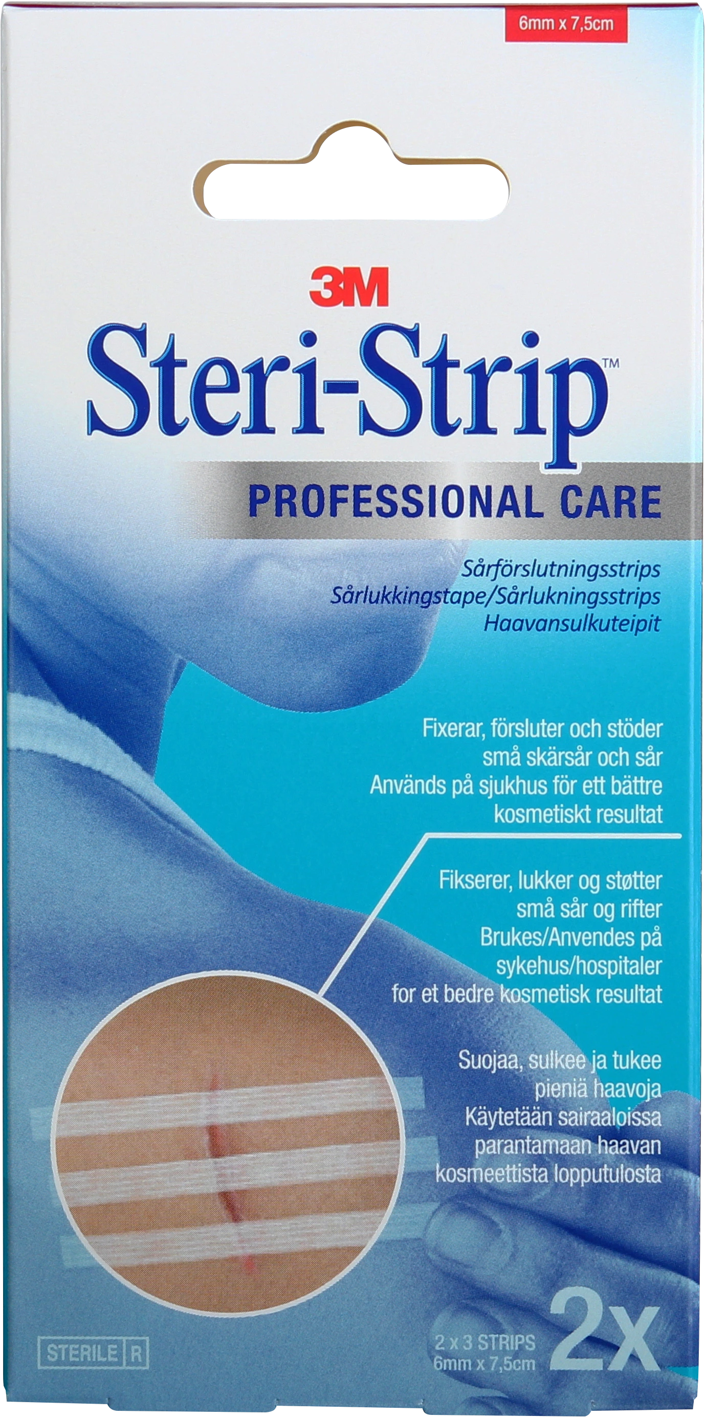 3M Steri-Strip suturtejp 6 x 75 mm 6 st - Kirurgtejp