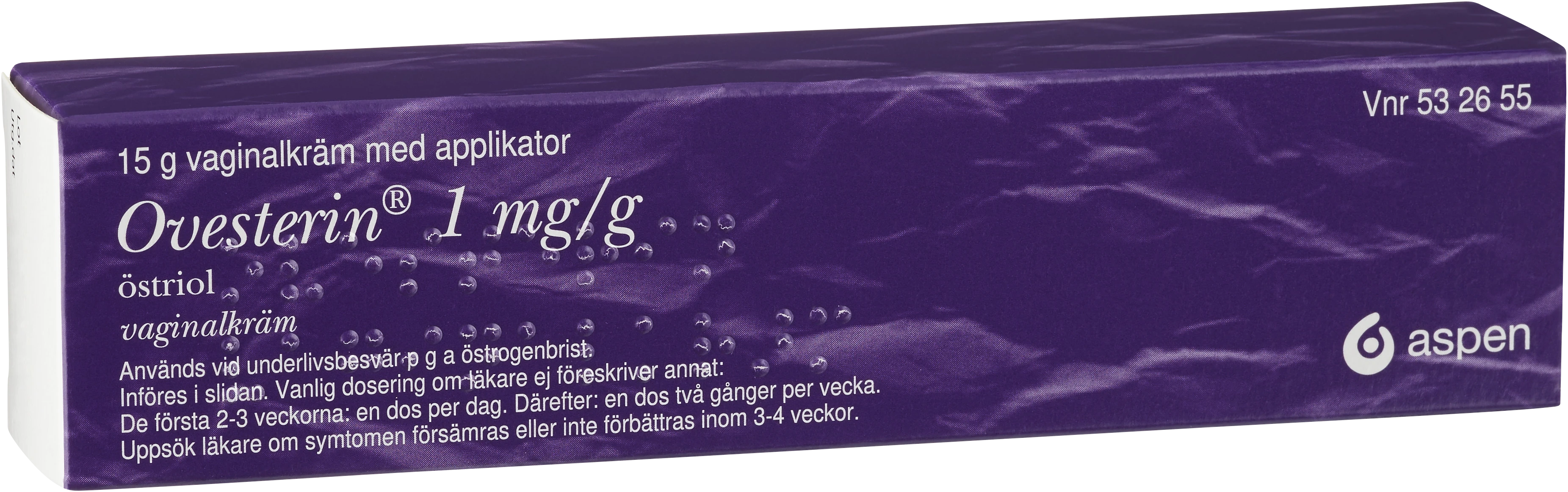 Ovesterin vaginalkräm 1 mg/g 1x15 g - Torra slemhinnor