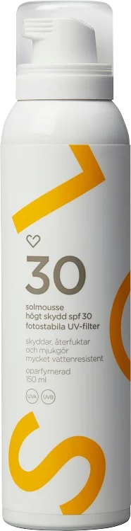 Hjärtats Solmousse SPF30 Oparfymerad 150 ml - Solskydd kropp